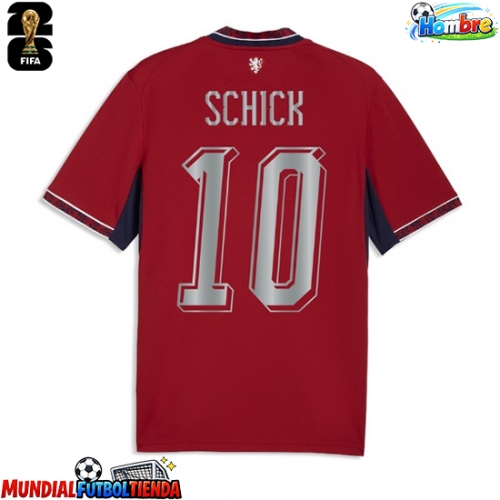 Camiseta República Checa Patrik Schick #10 Primera Equipación Replica Mundial 2026 mangas cortas